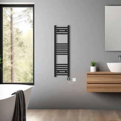 NRG - Radia - Black - 1000x300mm - Towel rail NRG - Radia - Black - 1000x300mm - Towel rail