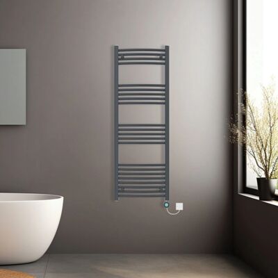 NRG - Curved Electric - Anthracite - Towel Rail NRG - Curved Electric - Anthracite - Towel Rail