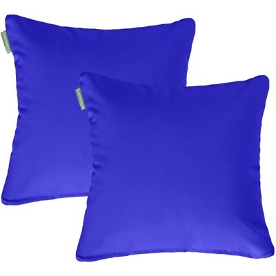 Cojín de exterior resistente al agua 2pz - Gardenista - Cuadrado, Azul - Cojín de jardín Gardenista Cojín de exterior resistente al agua 2pz - Gardenista - Cuadrado, Azul - Cojín de jardín Gardenista