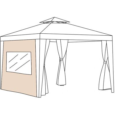Cortinas de Exterior Impermeables Gardenista para Cenador - Privacidad y Resistencia al Viento Cortinas de Exterior Impermeables Gardenista para Cenador - Privacidad y Resistencia al Viento