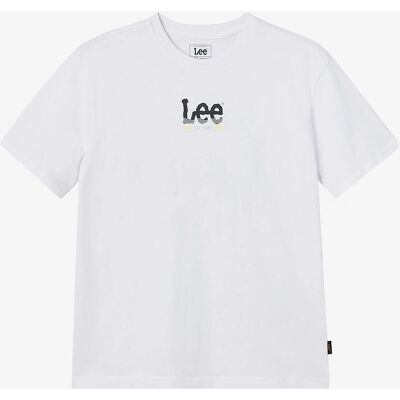 Lee Toppi Wave Graphic SS T-skjorte - Hvit - T-skjorte Lee Toppi Wave Graphic SS T-skjorte - Hvit - T-skjorte