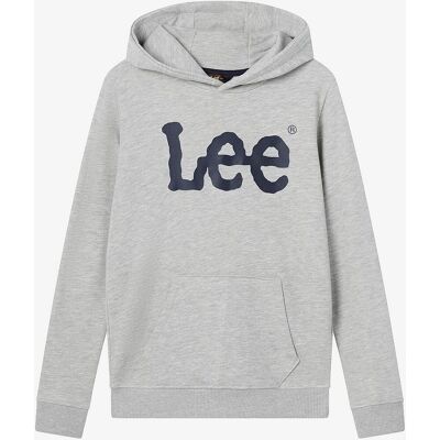 Wobbly Lee Graphic LB Hoodie - Grå Wobbly Lee Graphic LB Hoodie - Grå