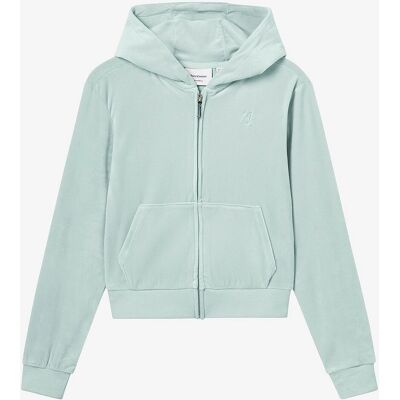 Juicy Couture Børne Velour Tonal Lynlåshættetrøje - Hættetrøjer Juicy Couture Børne Velour Tonal Lynlåshættetrøje - Hættetrøjer