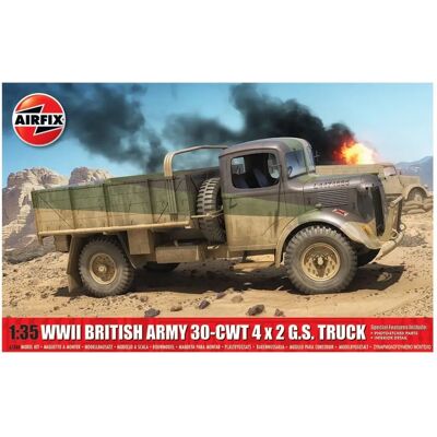 Airfix WWII British Army 30-cwt 4x2 GS Truck Model Kit Airfix WWII British Army 30-cwt 4x2 GS Truck Model Kit