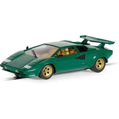 Scalextric Lamborghini Countach Grün - Slot Car Scalextric Lamborghini Countach Grün - Slot Car