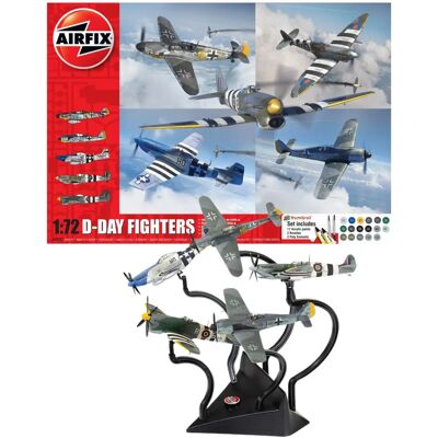 Zestaw prezentowy D-Day Fighters od Airfix - Zestaw modelarski Zestaw prezentowy D-Day Fighters od Airfix - Zestaw modelarski