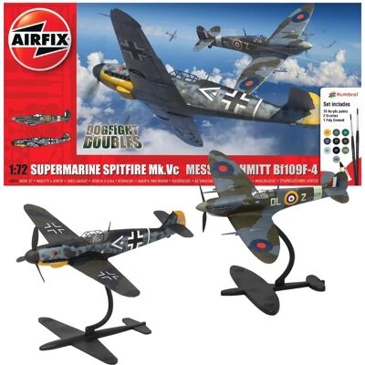 Zestaw Airfix Supermarine Spitfire Mk.Vc vs Bf109F-4 - Skala 1:72 Zestaw Airfix Supermarine Spitfire Mk.Vc vs Bf109F-4 - Skala 1:72