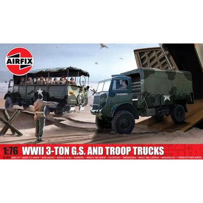 Airfix A03306A WWII 3-Ton 4x4 Militärmodell Airfix A03306A WWII 3-Ton 4x4 Militärmodell