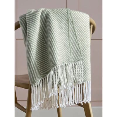 Next - Herringbone Throw - Sagegrün - 130x150 cm Next - Herringbone Throw - Sagegrün - 130x150 cm