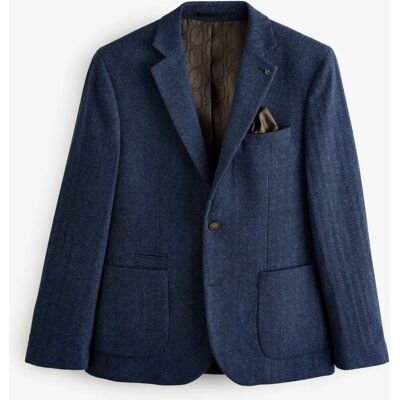Next - Fischgräten-Woll-Blazer - 46L - Wollreich - Blazer Next - Fischgräten-Woll-Blazer - 46L - Wollreich - Blazer