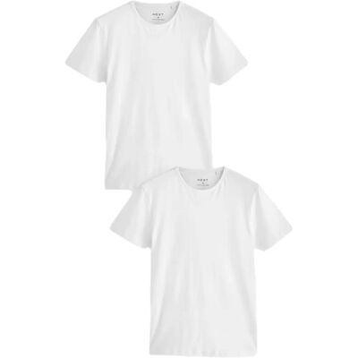 Next - 2Pack-Cotton-Tee - 100% coton - T-shirt - Publicité Next - 2Pack-Cotton-Tee - 100% coton - T-shirt - Publicité