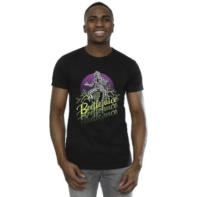 Absolute Cult Beetlejuice Uomo T-Shirt Cerchio Viola Absolute Cult Beetlejuice Uomo T-Shirt Cerchio Viola