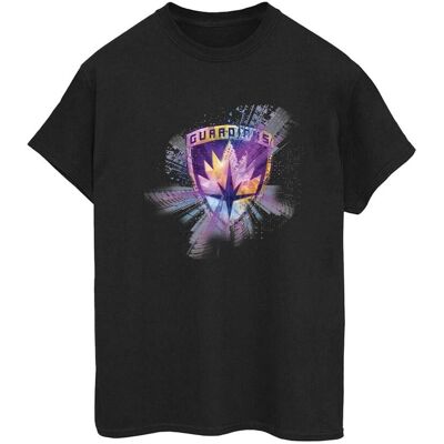 T-shirt Marvel Guardians Of The Galaxy nero taglio boyfriend T-shirt Marvel Guardians Of The Galaxy nero taglio boyfriend