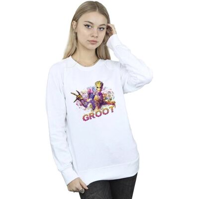 Marvel Groot Women's Guardians Of The Galaxy Sweatshirt Marvel Groot Women's Guardians Of The Galaxy Sweatshirt