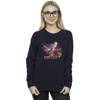 Marvel Women's Guardians Of The Galaxy Abstract Groot Sweatshirt - Sweatshirt Marvel Women's Guardians Of The Galaxy Abstract Groot Sweatshirt - Sweatshirt