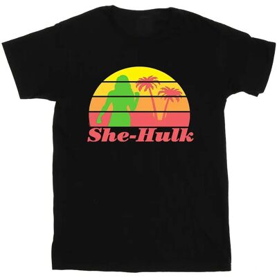 Absolute Cult Marvel She-Hulk Sunset Flex T-Shirt - T-Shirt Absolute Cult Marvel She-Hulk Sunset Flex T-Shirt - T-Shirt