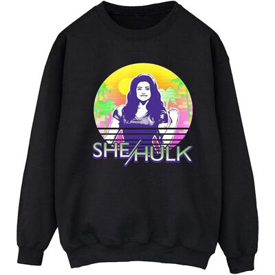 Absolute Cult Marvel She-Hulk Sunset Smile Sweatshirt Navy Blue XX-Large Absolute Cult Marvel She-Hulk Sunset Smile Sweatshirt Navy Blue XX-Large