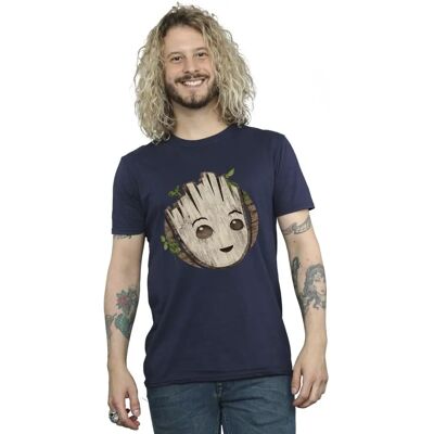 Absolute Cult Marvel Maglietta I Am Groot Testa di Legno Navy Blue XXX-Large Absolute Cult Marvel Maglietta I Am Groot Testa di Legno Navy Blue XXX-Large