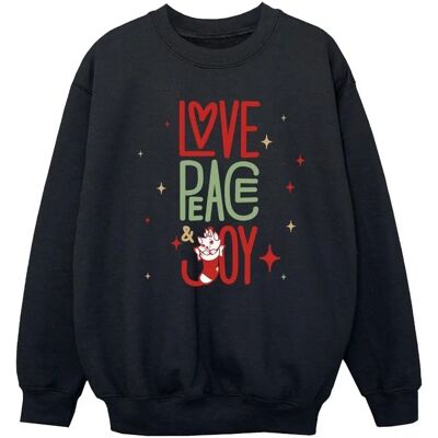 Absolute Cult Disney Filles Marie Love Peace Joy Sweatshirt - Sweatshirt Absolute Cult Disney Filles Marie Love Peace Joy Sweatshirt - Sweatshirt