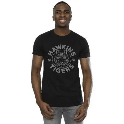 Absolute Cult Netflix Hawkins Grau Tiger T-Shirt - T-Shirt Absolute Cult Netflix Hawkins Grau Tiger T-Shirt - T-Shirt