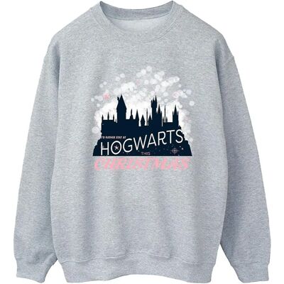 Felpa di Natale Harry Potter donna - Grigia sport - Felpa Felpa di Natale Harry Potter donna - Grigia sport - Felpa
