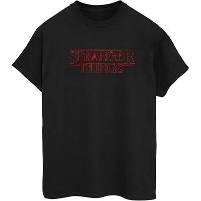 Absolute Cult Netflix Stranger Things Glow Logo Boyfriend T-Shirt Schwarz XXX-Large Absolute Cult Netflix Stranger Things Glow Logo Boyfriend T-Shirt Schwarz XXX-Large