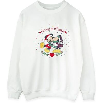 Disney Mickey Mouse Minnie Witte Sweatshirt - Sweatshirt Disney Mickey Mouse Minnie Witte Sweatshirt - Sweatshirt