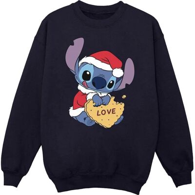 Disney Lilo And Stitch Weihnachtsliebe Keks Sweatshirt - Pullover Disney Lilo And Stitch Weihnachtsliebe Keks Sweatshirt - Pullover