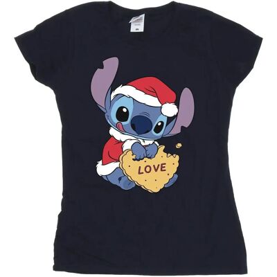 Absolute Cult Disney Lilo E Stitch Biscotto d'Amore Natalizio Blu Navy X-Large - Maglietta Absolute Cult Disney Lilo E Stitch Biscotto d'Amore Natalizio Blu Navy X-Large - Maglietta