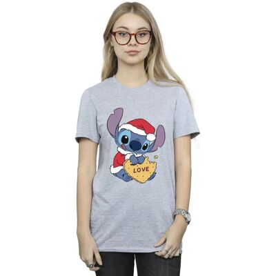 Disney Lilo En Stitch Kerstmis Liefde Biscuit Vriendje T-Shirt Disney Lilo En Stitch Kerstmis Liefde Biscuit Vriendje T-Shirt