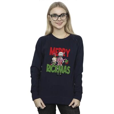 Bluza Merry Rickmas Rick And Morty - Granatowy Small Bluza Merry Rickmas Rick And Morty - Granatowy Small