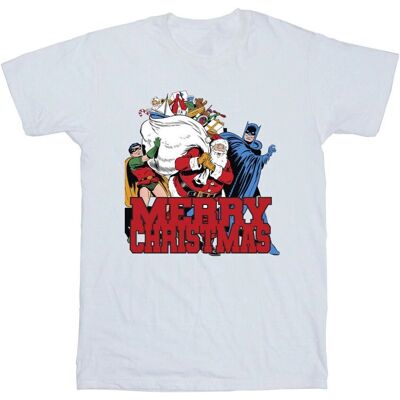 DC Comics Batman Vrolijk Kerstmis T-Shirt - T-Shirt DC Comics Batman Vrolijk Kerstmis T-Shirt - T-Shirt