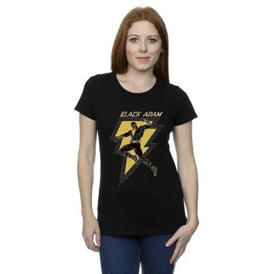 Absolute Cult DC Comics Black Adam Golden Bolt Chest T-Shirt - T-Shirt Absolute Cult DC Comics Black Adam Golden Bolt Chest T-Shirt - T-Shirt