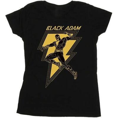 Absolute Cult Black Adam Golden Bolt Chest T-Shirt - T-Shirt Absolute Cult Black Adam Golden Bolt Chest T-Shirt - T-Shirt