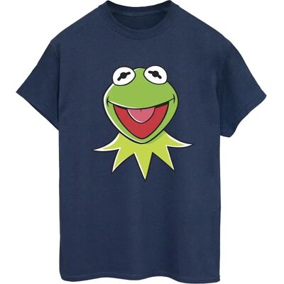 T-shirt Disney Kermit Head Fit boyfriend Granatowy T-shirt Disney Kermit Head Fit boyfriend Granatowy