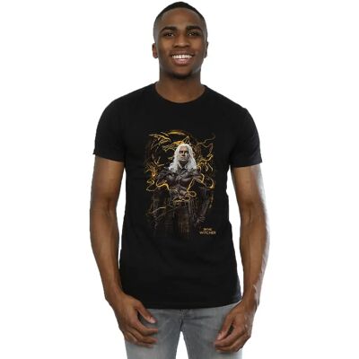 Absolute Cult Netflix Herren The Witcher Smoking Wolf T-Shirt Schwarz - Herrenbekleidung - Produkttyp Absolute Cult Netflix Herren The Witcher Smoking Wolf T-Shirt Schwarz - Herrenbekleidung - Produkttyp