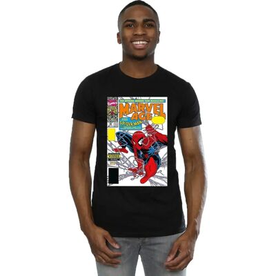 Marvel Age Comic Cover Spider-Man Slim Fit T-Shirt Marvel Age Comic Cover Spider-Man Slim Fit T-Shirt