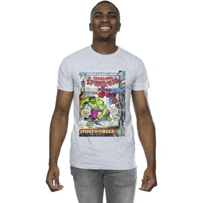 Marvel Spider-Man VS Hulk Slim Fit T-Shirt - Sport Grijs - XXX-Large Marvel Spider-Man VS Hulk Slim Fit T-Shirt - Sport Grijs - XXX-Large