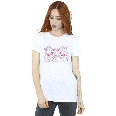 Disney Women's Chip 'n' Dale Nuts About You Boyfriend T-Shirt Disney Women's Chip 'n' Dale Nuts About You Boyfriend T-Shirt
