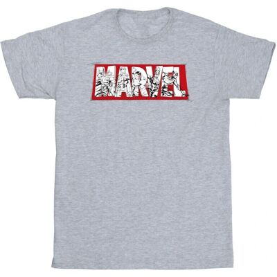Absolute Cult Marvel Avengers Infill T-Shirt - T-Shirt Absolute Cult Marvel Avengers Infill T-Shirt - T-Shirt