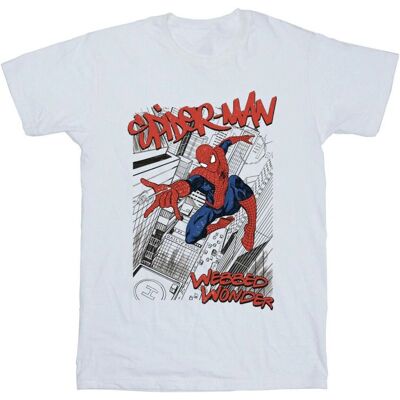 Marvel Spider-Man Sketch City T-Shirt - T-Shirt Marvel Spider-Man Sketch City T-Shirt - T-Shirt