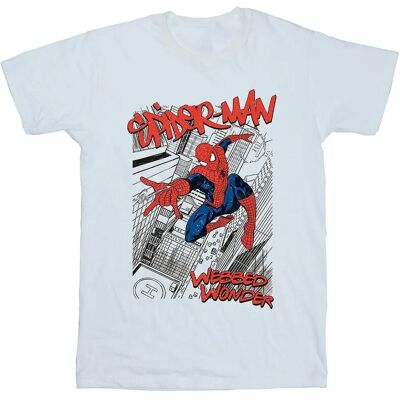 Marvel Wit 4XL Slank Fit T-shirt Marvel Wit 4XL Slank Fit T-shirt