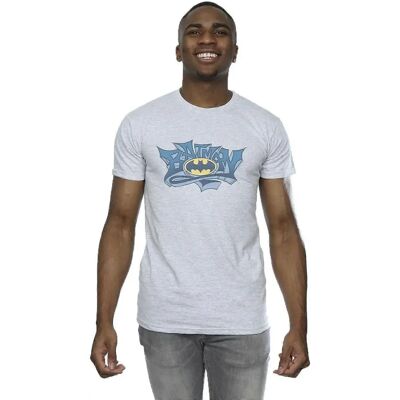 Absolute Cult DC Comics Batman Graffiti Logo T-Shirt - Sport Grey X-Large Absolute Cult DC Comics Batman Graffiti Logo T-Shirt - Sport Grey X-Large