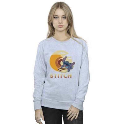 Disney Summer Waves Sweatshirt - Women - Sport Grey - Lilo & Stitch Disney Summer Waves Sweatshirt - Women - Sport Grey - Lilo & Stitch
