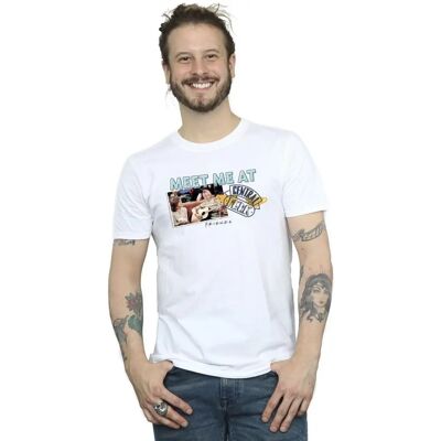 Absolute Cult Friends T-Shirt Uomo Incontra Me a Central Perk Bianco Grande - T-Shirt Absolute Cult Friends T-Shirt Uomo Incontra Me a Central Perk Bianco Grande - T-Shirt