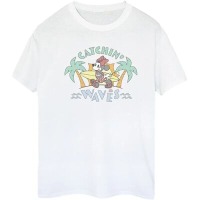 Disney Minnie Mouse Catchin Waves Boyfriend T-Shirt Disney Minnie Mouse Catchin Waves Boyfriend T-Shirt
