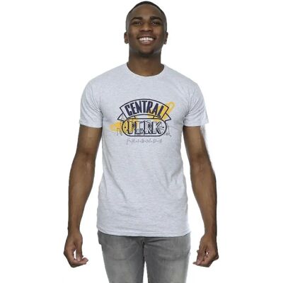 Absolute Cult Friends Herren Central Perk T-Shirt - Sport Grey - T-Shirt Absolute Cult Friends Herren Central Perk T-Shirt - Sport Grey - T-Shirt