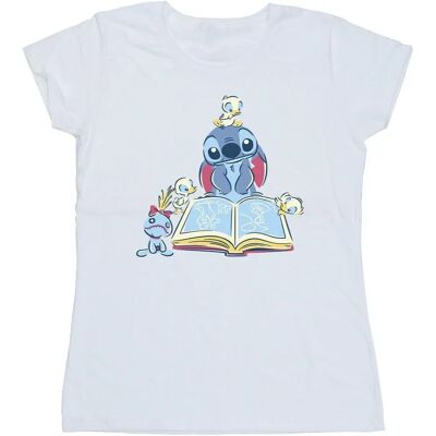 Disney Lilo & Stitch Weiß Baumwoll Slim T-Shirt Disney Lilo & Stitch Weiß Baumwoll Slim T-Shirt
