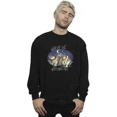 Absolute Cult Wo die wilden Dinge sind Herren Schwarzes X-Large Sweatshirt Absolute Cult Wo die wilden Dinge sind Herren Schwarzes X-Large Sweatshirt