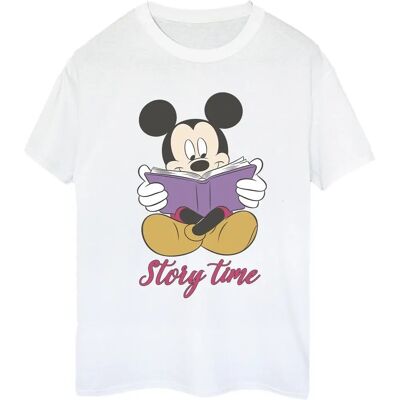 Disney Damen Mickey Mouse Story Time T-Shirt - Weiß Disney Damen Mickey Mouse Story Time T-Shirt - Weiß